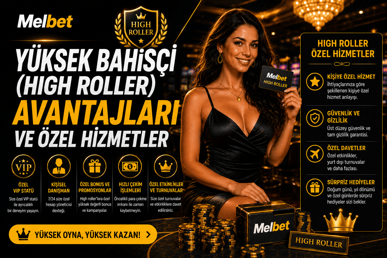 Yüksek Bahisçi (High Roller) Avantajları ve Özel Hizmetler